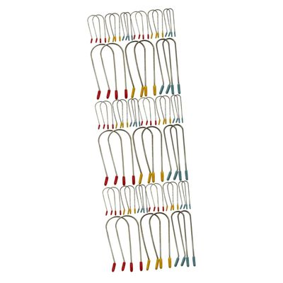 FOMIYES 72pcs Hot Curler Pin Replacement Hot Roller Clamp Replacement Hair Rollers