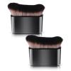 Amabro Makeup Brush, 2 PCS Foundation Brush Flat Blush Brush Portable Sunscreen Brush Facial Kabuki Brush for Blending Liquid Cream Powder Cosmetics Bronzer Buffing Highlight Contour view 1