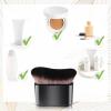 Amabro Makeup Brush, 2 PCS Foundation Brush Flat Blush Brush Portable Sunscreen Brush Facial Kabuki Brush for Blending Liquid Cream Powder Cosmetics Bronzer Buffing Highlight Contour view 4