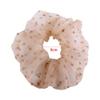 Lace Scrunchies Simple Hair Rubber Bands Elastic Hair Ties Headwear Hair Rings Love Print Sweet Hair Ties Hair Rope for Women(black) view 2