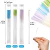 Fopytu 180 Pcs Earrings Hole Cleaner Floss Disposable Ear Piercing Aftercare Piercing Cleaning Line Ear Piercing Care Odor Removal Cleaning Tool view 2