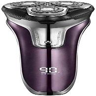 KouRy Electric Shaver Razor for Men, Rechargeable Rotary Shaver with Pop Up Trimmer, IPX7 Levels Waterproof Wet Dry Multifunctional Electric Razor,Easy to Clean Purple