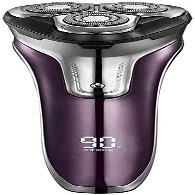 KouRy Electric Shaver Razor for Men, Rechargeable Rotary Shaver with Pop Up Trimmer, IPX7 Levels Waterproof Wet Dry Multifunctional Electric Razor,Easy to Clean Purple