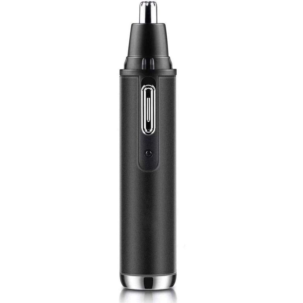 KouRy Ear and Nose Hair Trimmer for Men & Women, Electric Eyebrow Trimmer Painless Nose Clippers Facial Hair Remover Waterproof Easy to Clean Black