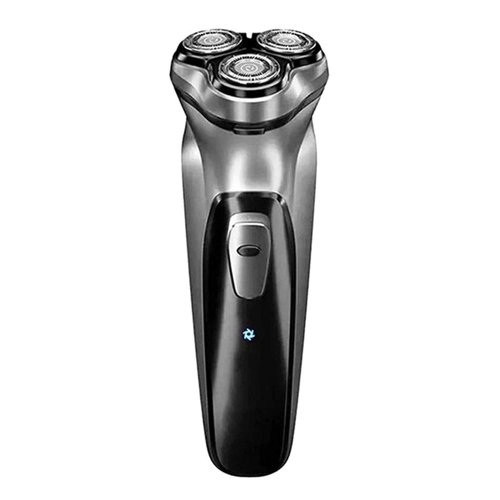 KouRy Mens Electric RazorWet & Dry Rotary Waterproof Rotary Shaver Suitable for Middle-Aged and Elderly People Mens Grooming Kit Rechargeable Shaving KnifeBlack