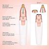 KouRy Ear Nose & Brow Trimmer ClipperUSB Rechargeable,Painless Eyebrow & Facial Hair Detail Trimmer for Men & Women,Electric Groomer,The Ideal Gift for Family Pink view 2