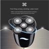 KouRy 5D Rechargeable 100% Waterproof IPX7 Electric Shaver Wet & Dry Rotary Shavers for Men Electric Shaving Razors with Pop-up Trimmer, Black view 4