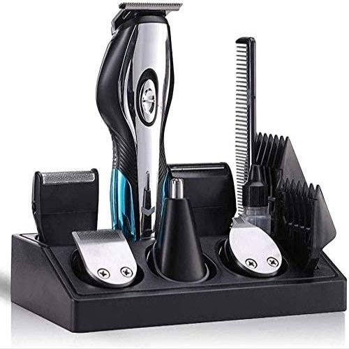 KouRy Professional Cordless T-Outliner Beard/Hair Trimmer,LCD Digital,Large Capacity Battery,USB Rechargeable/Plug-in Dual-Use Nose Hair Trimmer Multifunctional Grooming Kit for Men Black