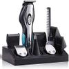 KouRy Professional Cordless T-Outliner Beard/Hair Trimmer,LCD Digital,Large Capacity Battery,USB Rechargeable/Plug-in Dual-Use Nose Hair Trimmer Multifunctional Grooming Kit for Men Black view 1