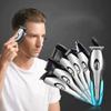 KouRy Professional Cordless T-Outliner Beard/Hair Trimmer,LCD Digital,Large Capacity Battery,USB Rechargeable/Plug-in Dual-Use Nose Hair Trimmer Multifunctional Grooming Kit for Men Black view 2