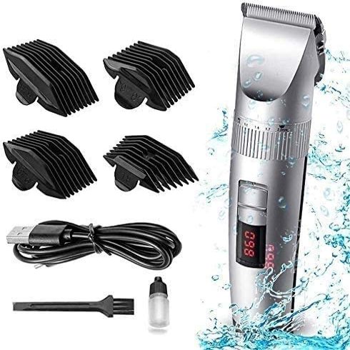 KouRy Mens Beard Trimmer Cordless Hair Trimmer Hair Clipper Detail Trimmer Waterproof 3 in 1 for Men Hair Cutting Kit Men's Grooming Kit