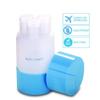 Travel 3 in 1 Refillable Shampoo Cream Lotion Storage Container Bottle, Sky Blue view 4