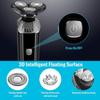 KouRy Electric Razor Shaver for Men,Metal IPX7 Waterproof Removable Precision Beard Hair Trimmer Mens Smart Beard Knife Black view 2