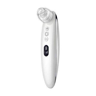 KouRy Blackhead Remover Pore VacuumFacial Pore Cleaner Electric Acne Pimple Extractor Kit USB Rechargeable Whitehead Suction Tool with LED Display for Facial Skin White
