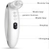 KouRy Blackhead Remover Pore VacuumFacial Pore Cleaner Electric Acne Pimple Extractor Kit USB Rechargeable Whitehead Suction Tool with LED Display for Facial Skin White view 3