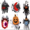 Halloween hairpin headdress party decoration Spider pumpkin mesh cloth side clip furnishings ornaments view 2