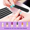 Emery Board Nail Files (24 Pack), 100/180 Grit Wooden Nail File for Natural Nails, 7 Inches Emory Filers Manicure Tool Set Disposable Nail File for Home Salon Black view 2
