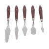 Metal Straight Stainless Waxing Spatula, 5 Pcs Wax Spatulas Multifunction Cake Icing Spatula Mixing Scraper for Decorating Baking view 2