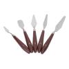 Metal Straight Stainless Waxing Spatula, 5 Pcs Wax Spatulas Multifunction Cake Icing Spatula Mixing Scraper for Decorating Baking view 3