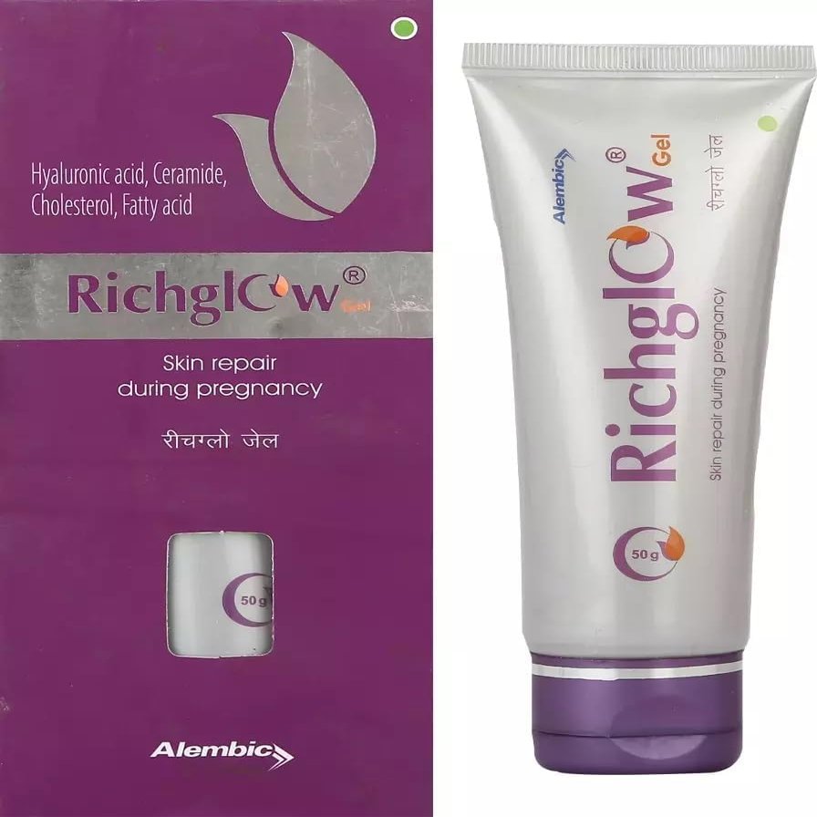 Richglow Gel (50gm) for Skin Repair During Pregnancyy, Stretchmark - by pharmacylife