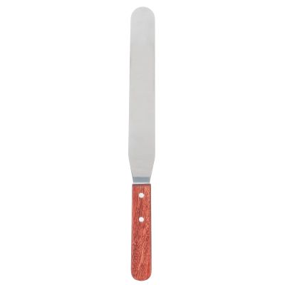 Wax Applicator for Hair Removal, Metal Wax Spatulas Straight Stainless Steel Body Waxing Stick with Wooden Handle for Hair Removal