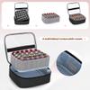 LUXJA Rolling Nail Polish Organizer Holds 90 Bottles and a Nail Lamp, Rolling Nail Polish Case with a Detachable Dolly and 3 Removable Cases (Patented), Black view 3