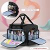 LUXJA Rolling Nail Polish Organizer Holds 90 Bottles and a Nail Lamp, Rolling Nail Polish Case with a Detachable Dolly and 3 Removable Cases (Patented), Black view 4