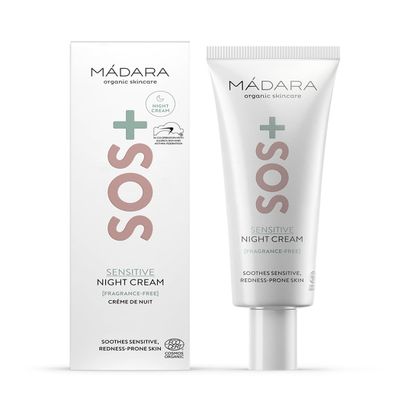 Madara SOS+ SENSITIVE Night Cream, Calming moisture for sensitive, reactive and redness-prone complexions