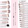 22 Pcs Makeup Brushes Set, MAGEFY Professional Makeup Brushes Wooden Handle Cosmetics Brushes Foundation Concealer Powder Face Eye Make up Brushes Kit(Pinkgold) view 2