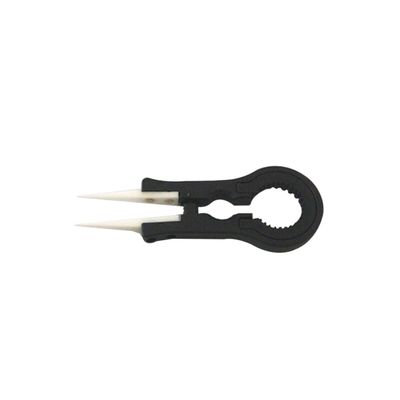 DOITOOL Pointed Tweezing Tool Ceramic Tweezer Spanner Non-conductive Heat Resistant Tweezers for