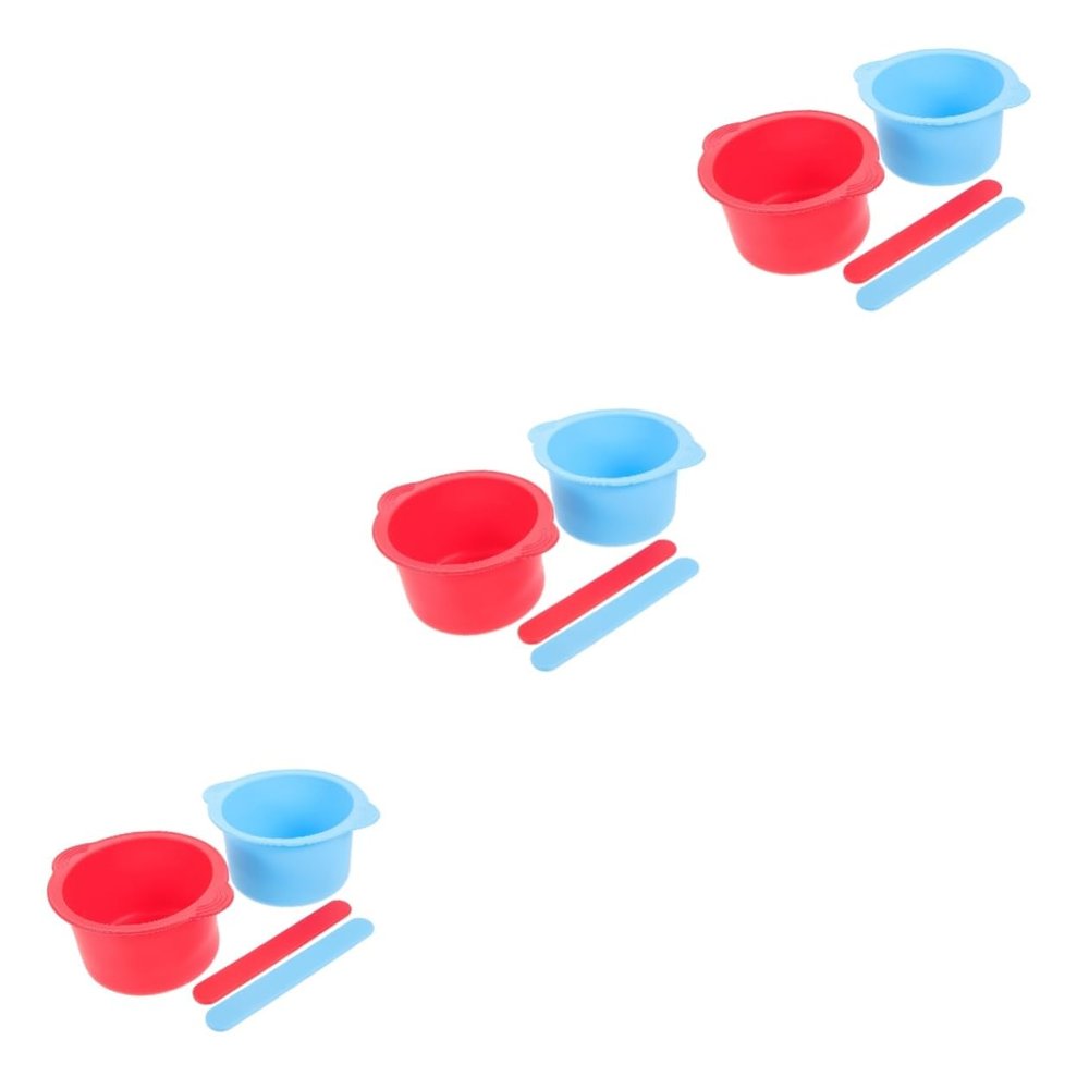 SOLUSTRE 6pcs Wax Warmer Liner Silicone Bowl Non-Stick Pot for Hair Removal Tool Salon Accessory