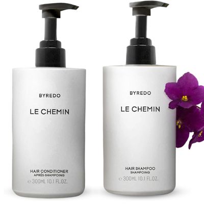 The Luxury Collection Le Chemin - Shampoo & Conditioner Hair Care Set - Hotel Spa Amenities - Tangerine, Bergamot, Florence Orris, Violets, Cypress, Cedarwood - Shampoo & Conditioner - 10oz