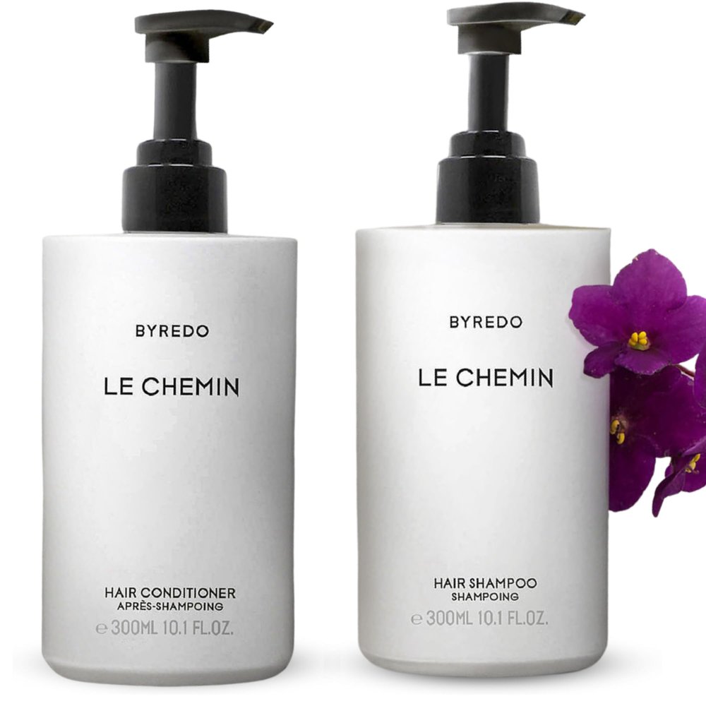 The Luxury Collection Le Chemin - Shampoo & Conditioner Hair Care Set - Hotel Spa Amenities - Tangerine, Bergamot, Florence Orris, Violets, Cypress, Cedarwood - Shampoo & Conditioner - 10oz
