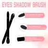 JOCEMY 50 PCS Professional Disposable Dual Side Sponge Eyeshadow Brush, Double Head Eye shadow Brushes Makeup Applicator Cosmetic Tools(Length: 9.5 cm, Flat Handle, Black) view 4