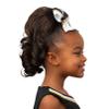 Perfect Curls Cheerleader Hairpiece, 14 inch Curly Ponytail Hairpiece for Young Girls (Cocoa) view 4