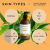 COCOON APOTHECARY 3.3 fl oz Sweet Orange Gel Cleanser - Ecocert Cosmos Natural - Gentle cleanser for Oily, Combination Skin - Purify + Pore Refining, Aloe Vera, Witch Hazel, Sweet Orange view 3