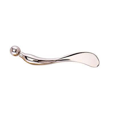 Beatifufu Zinc Alloy Eye Cream Spoon for Eye Fatigue Relief and Facial Massage - Multi-Functional Beauty Tool for Skincare Application (Silver)