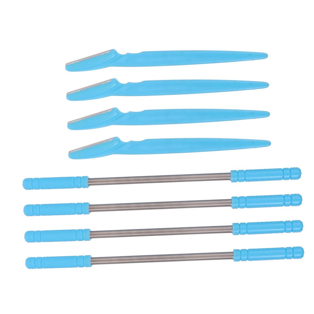 Beavorty 4pcs Facial Hair Remover Set Epilator Spring for Women Beard Trimmer Hair Trimmer Eyebrow Razor Non-slip Handle Portable