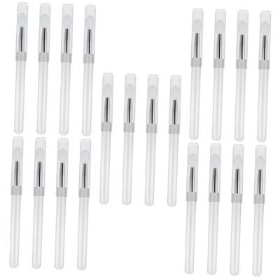 Beavorty 20pcs Soft Silicone Lip Makeup Brush Lip Makeup Pen Compact Brush Retractable Design