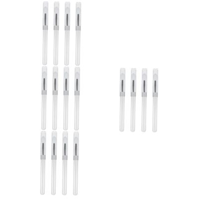 Beavorty 16pcs Portable Silicone Lip Brush Versatile Makeup Applicators for Lips Eyeshadow Concealer Lightweight Compact Design for Travel Transparent Handle Soft