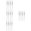 Beavorty 16pcs Portable Silicone Lip Brush Versatile Makeup Applicators for Lips Eyeshadow Concealer Lightweight Compact Design for Travel Transparent Handle Soft view 1
