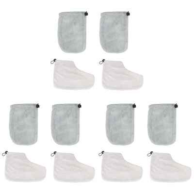 Beavorty 6 Pairs Gloves Foot Paraffin wrap Paraffin Wax Mitts Paraffin Hand Mittens Accessories spa Accessories Paraffin Accessories Paraffin Glove Hand use Boots