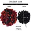 GRFIT Women Chignon Dreadlock Bun Afro High Puff Drawstring Ponytail Hair Bun Hairpieces Faux Locs Clip In Ponytail Extensions Synthetic Hair Buns Pieces for Black Women Bun Hair (Color : L 1B) view 3