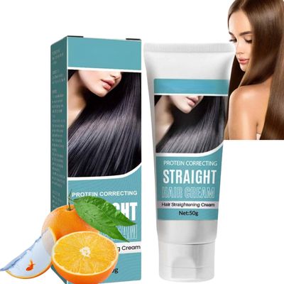 BAMMY 2024 Protein Correcting Hair Straightening Cream, Silk & Gloss, Deep Nourishing Fast Smoothing Collagen, Unisex, Curly & Wavy Hair
