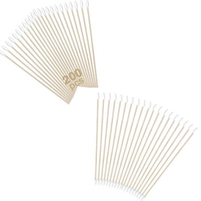 6'' Long Pointed Cotton Swabs Durable Stem, Lint- Free Gun Cleaning Swabs Pure Cotton Tips for Gun Maintenance, Makeup, Pet Care, Equipment