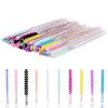 100pcs Disposable Skinny Mascara Wands Crystal Eyelash Brushes Mini Mascara Wands Micro Brush Lash Extension Supplies Lashes Extension Tools(Skinny-mix-100) view 1