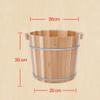BABYCE Foot Soak Handmade Wooden Footbath Tubs, Foot Relaxing Barrel Foot Bath Spa Bowl for Feet Stress Relief (Color : A) view 2