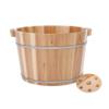 BABYCE Foot Soak Wooden Foot Tub, Solid Wood Foot Bath, Foot Spa Bath Massager Foot Spa for Adults with Lid Soak Bucket, Foot Bath Tub feet Soaking Tub Foot Bath Spa Bowl for Fee view 4
