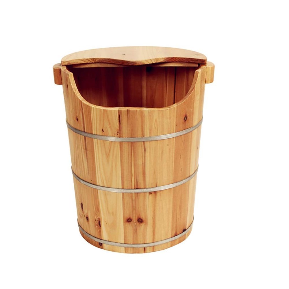 BABYCE Foot Soak Handmade Massage Bucket Foot Bath, Foot Spa Wash Bucket Feet Bath Basin Tub Foot Bath Spa Bowl for Feet Stress (Color : B)