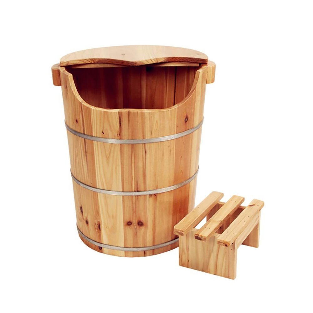 BABYCE Foot Soak Handmade Massage Bucket Foot Bath, Foot Spa Wash Bucket Feet Bath Basin Tub Foot Bath Spa Bowl for Feet Stress (Color : C)